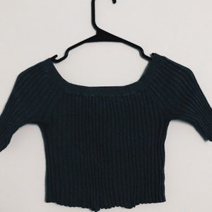 long sleeved ribbed top